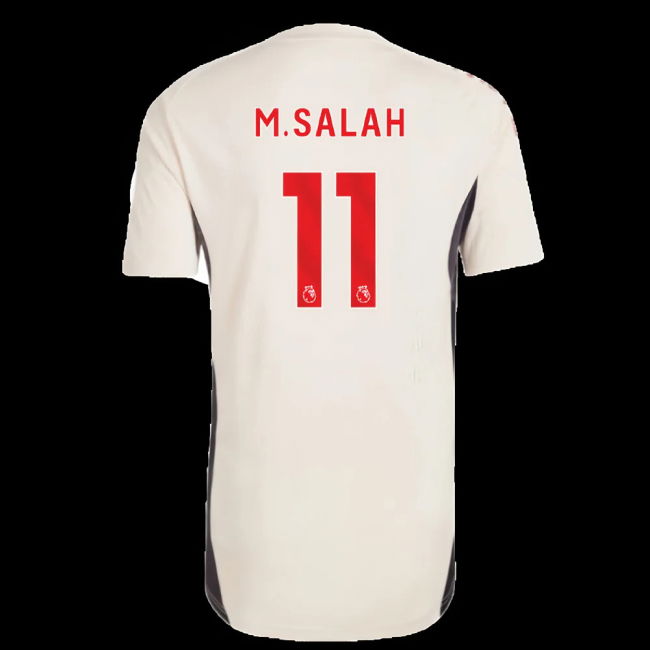2025-2026 Liverpool Training Jersey (White) - Kids (M.Salah 11)