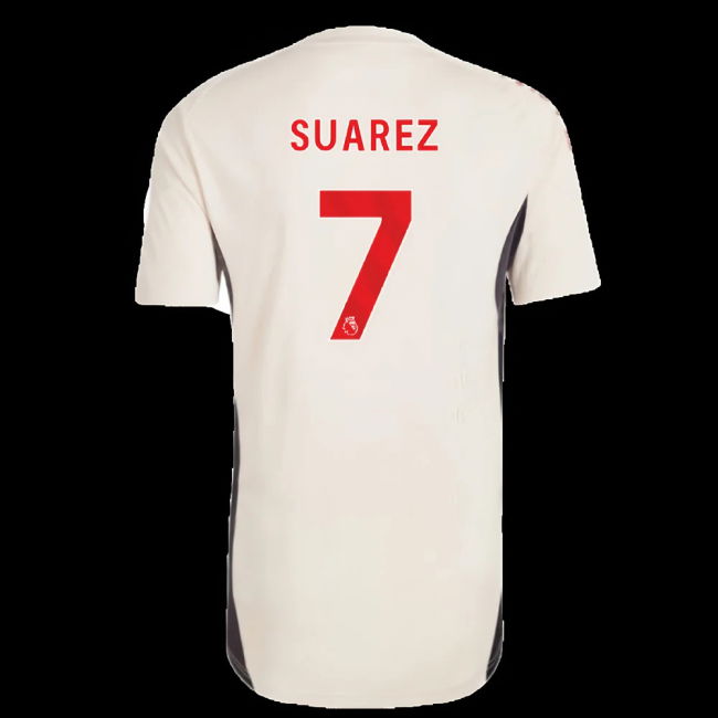 2025-2026 Liverpool Training Jersey (White) - Kids (Suarez 7)