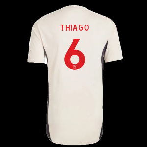 2025-2026 Liverpool Training Jersey (White) - Kids (Thiago 6)