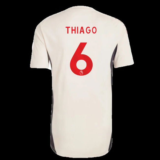 2025-2026 Liverpool Training Jersey (White) - Kids (Thiago 6)