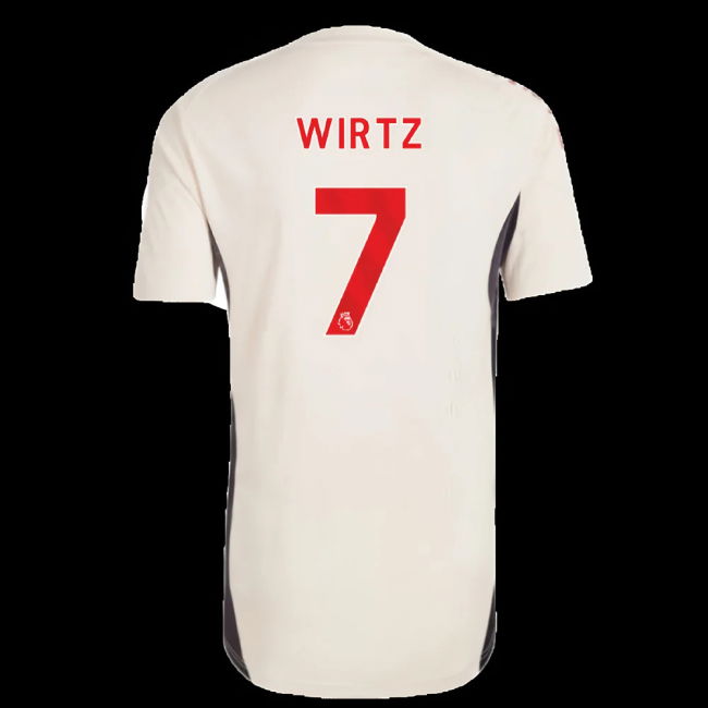 2025-2026 Liverpool Training Jersey (White) - Kids (Wirtz 7)