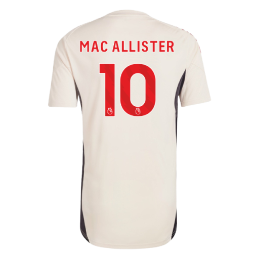 2025-2026 Liverpool Training Jersey (White) (Mac Allister 10)