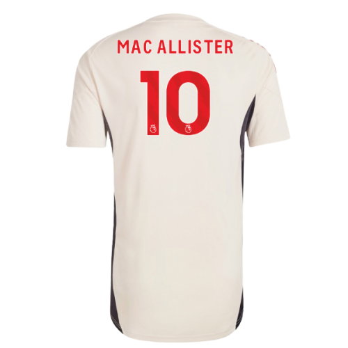 2025-2026 Liverpool Training Jersey (White) (Mac Allister 10)