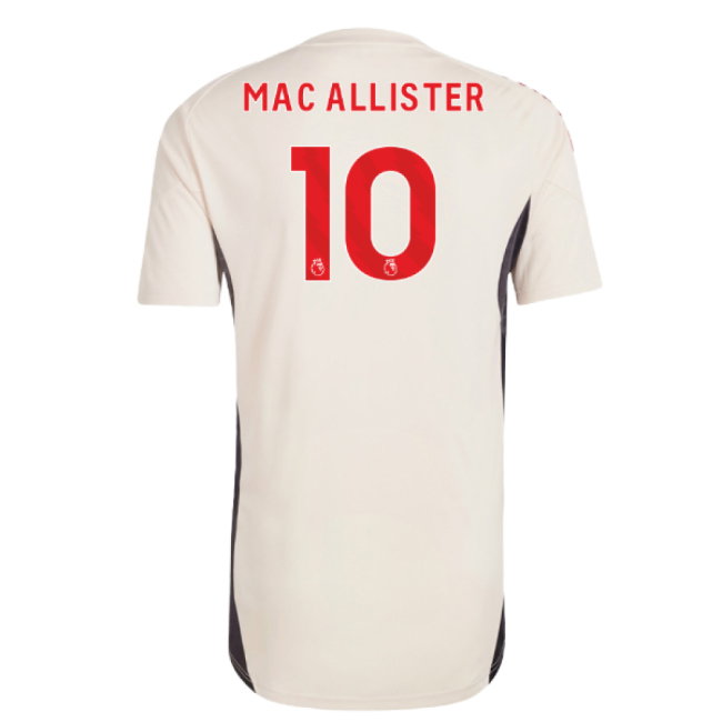 2025-2026 Liverpool Training Jersey (White) (Mac Allister 10)