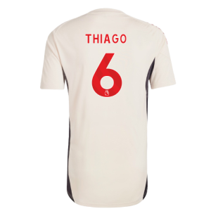 2025-2026 Liverpool Training Jersey (White) (Thiago 6)