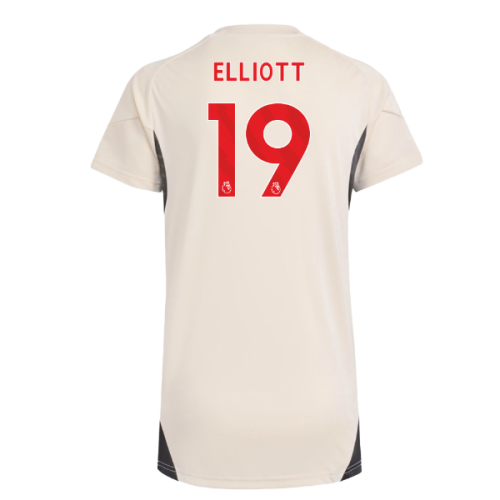 2025-2026 Liverpool Training Jersey (White) - Womens (Elliott 19) 2025-2026 Liverpool Training Jersey (White) - Womens (Elliott 19)