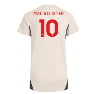 2025-2026 Liverpool Training Jersey (White) - Womens (Mac Allister 10)