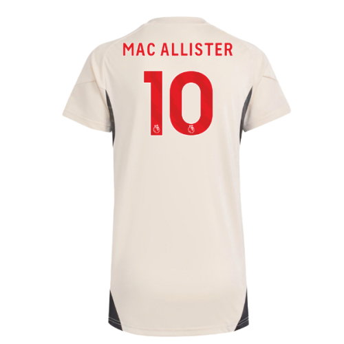 2025-2026 Liverpool Training Jersey (White) - Womens (Mac Allister 10)