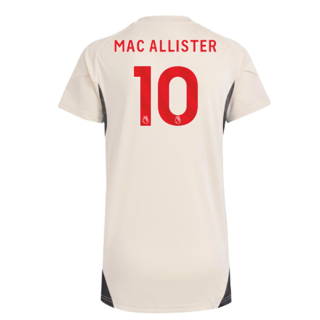 2025-2026 Liverpool Training Jersey (White) - Womens (Mac Allister 10)