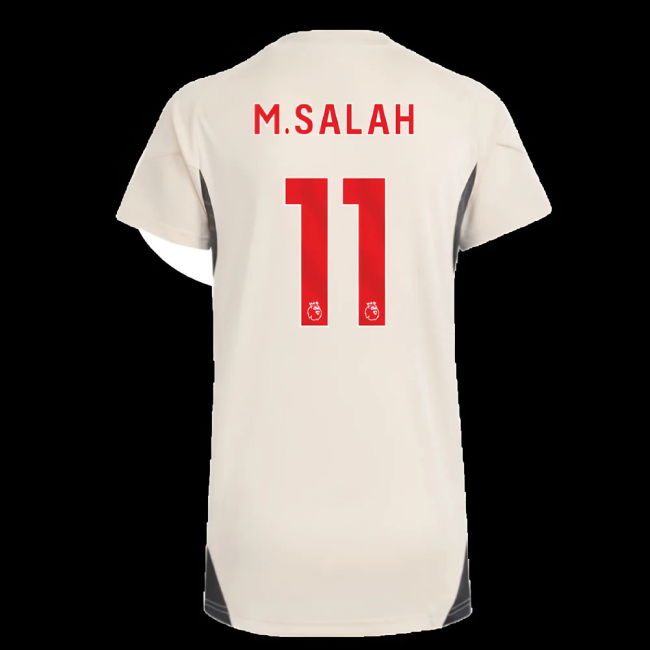 2025-2026 Liverpool Training Jersey (White) - Womens (M.Salah 11)