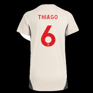 2025-2026 Liverpool Training Jersey (White) - Womens (Thiago 6)