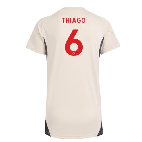 2025-2026 Liverpool Training Jersey (White) - Womens (Thiago 6)