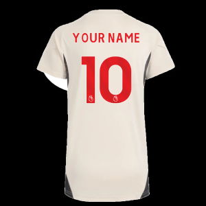 2025-2026 Liverpool Training Jersey (White) - Womens (Your Name)