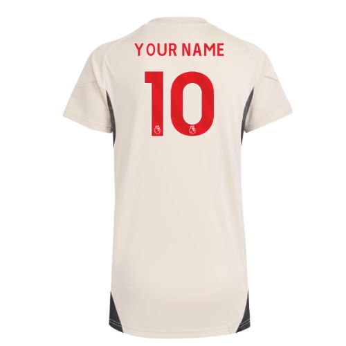 2025-2026 Liverpool Training Jersey (White) - Womens (Your Name)