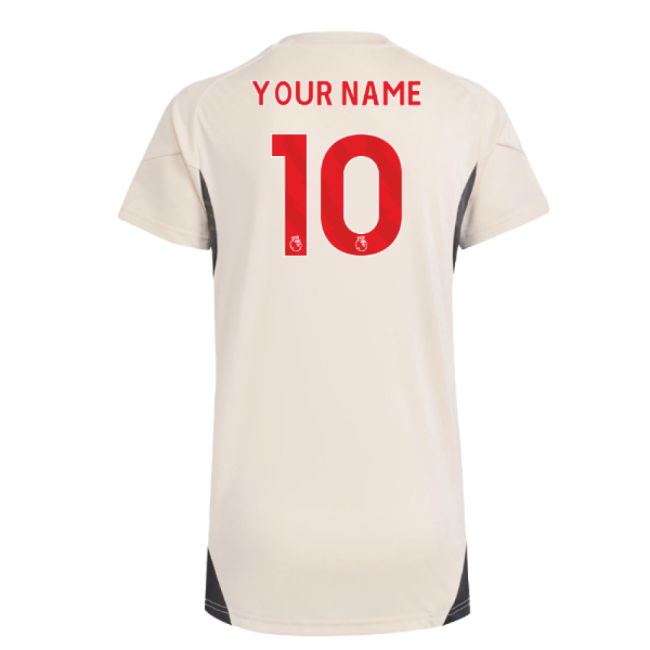 2025-2026 Liverpool Training Jersey (White) - Womens (Your Name)