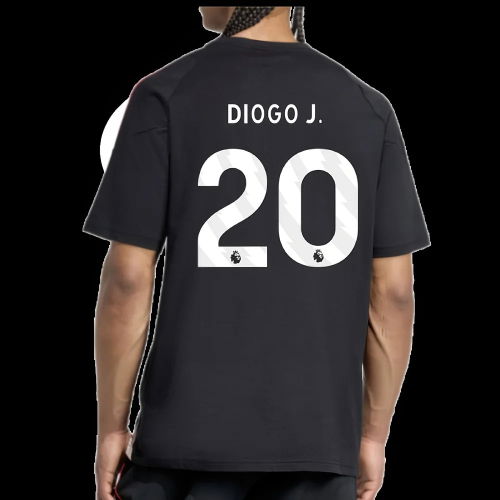 2025-2026 Liverpool Training Tee (Black) (Diogo J. 20)