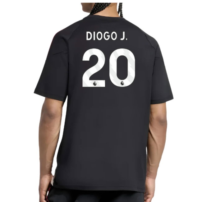 2025-2026 Liverpool Training Tee (Black) (Diogo J. 20)