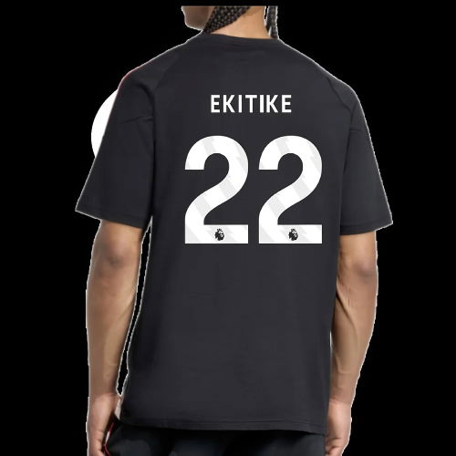 2025-2026 Liverpool Training Tee (Black) (Ekitike 22)