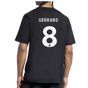2025-2026 Liverpool Training Tee (Black) (Gerrard 8)