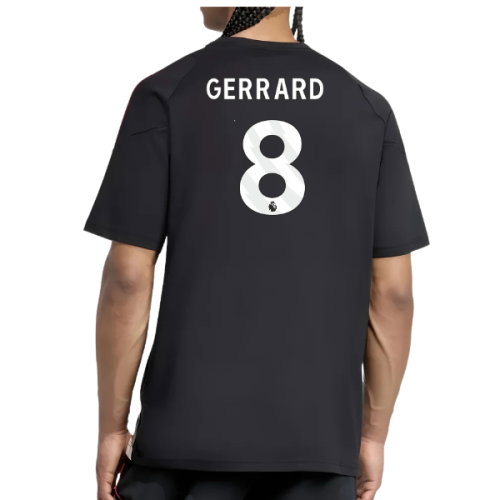 2025-2026 Liverpool Training Tee (Black) (Gerrard 8)