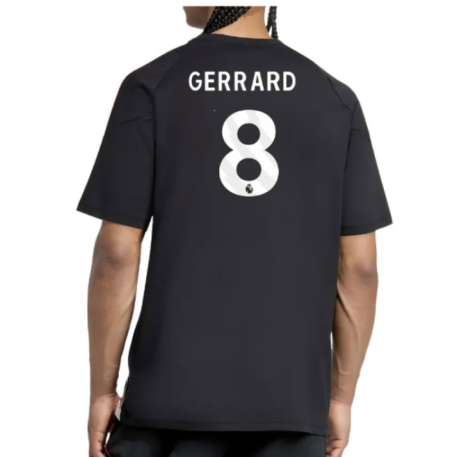 2025-2026 Liverpool Training Tee (Black) (Gerrard 8)