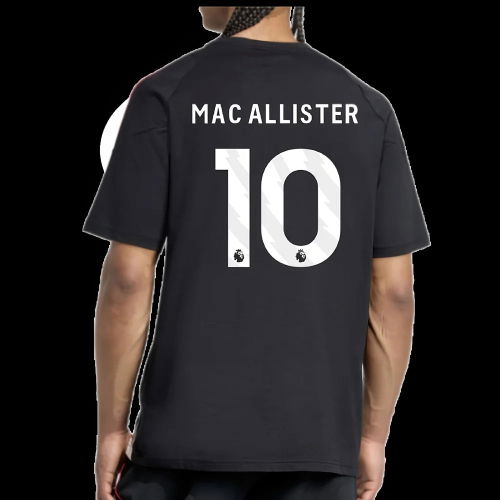 2025-2026 Liverpool Training Tee (Black) (Mac Allister 10)