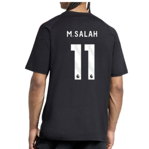 2025-2026 Liverpool Training Tee (Black) (M.Salah 11)