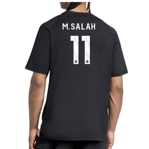 2025-2026 Liverpool Training Tee (Black) (M.Salah 11)