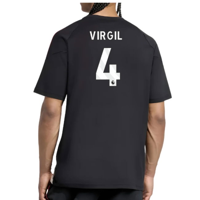 2025-2026 Liverpool Training Tee (Black) (Virgil 4)