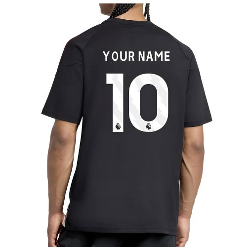 2025-2026 Liverpool Training Tee (Black) (Your Name)