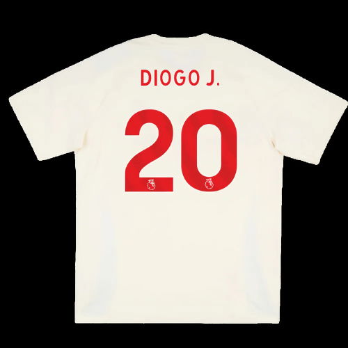 2025-2026 Liverpool Training Tee (White) (Diogo J. 20)