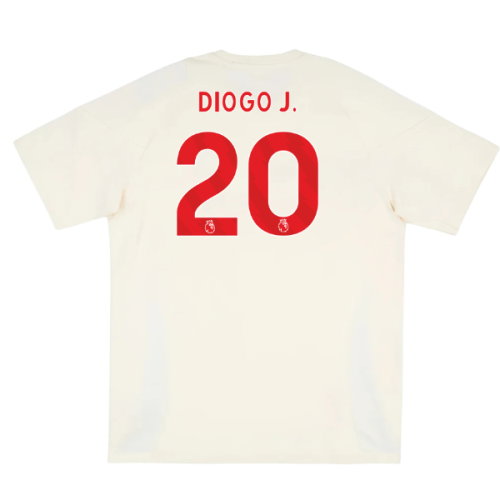 2025-2026 Liverpool Training Tee (White) (Diogo J. 20)