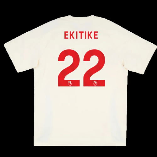 2025-2026 Liverpool Training Tee (White) (Ekitike 22)