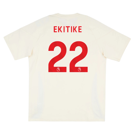 2025-2026 Liverpool Training Tee (White) (Ekitike 22)