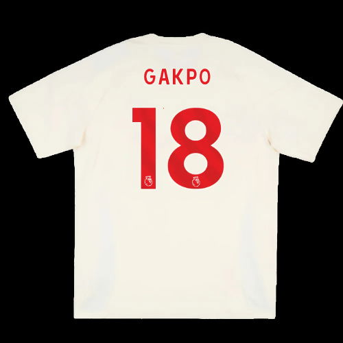 2025-2026 Liverpool Training Tee (White) (Gakpo 18)