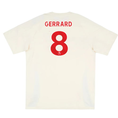 2025-2026 Liverpool Training Tee (White) (Gerrard 8)