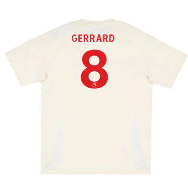 2025-2026 Liverpool Training Tee (White) (Gerrard 8)
