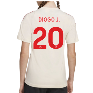 2025-2026 Liverpool Training Tee (White) - Kids (Diogo J. 20)