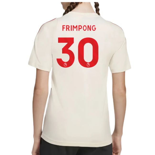 2025-2026 Liverpool Training Tee (White) - Kids (Frimpong 30)