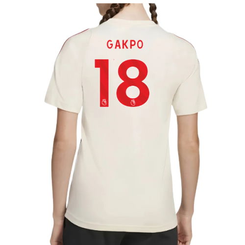 2025-2026 Liverpool Training Tee (White) - Kids (Gakpo 18)