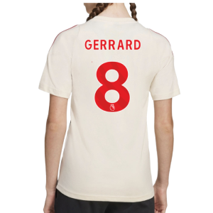2025-2026 Liverpool Training Tee (White) - Kids (Gerrard 8)