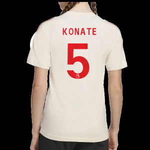 2025-2026 Liverpool Training Tee (White) - Kids (Konate 5)