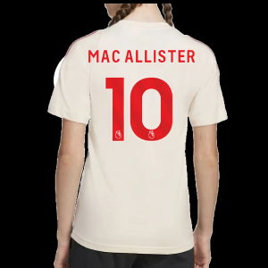 2025-2026 Liverpool Training Tee (White) - Kids (Mac Allister 10)