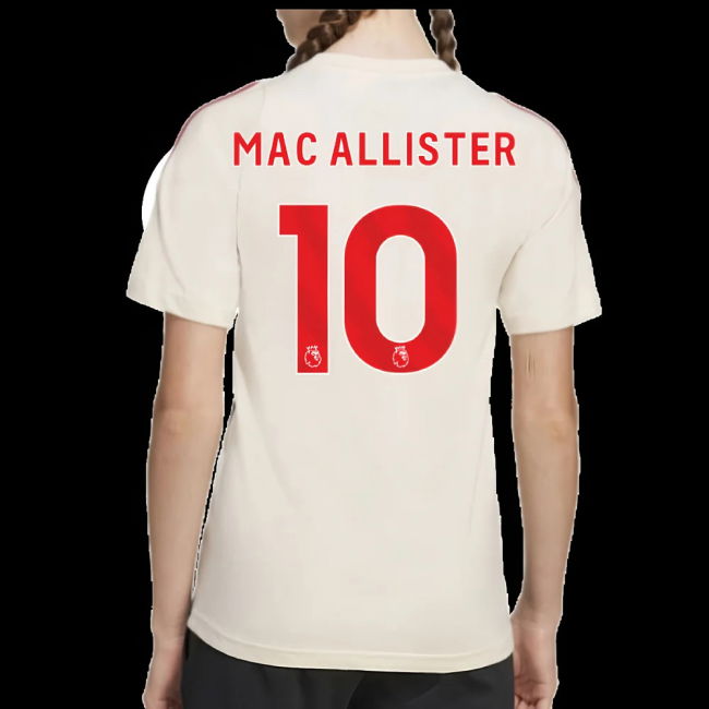 2025-2026 Liverpool Training Tee (White) - Kids (Mac Allister 10)