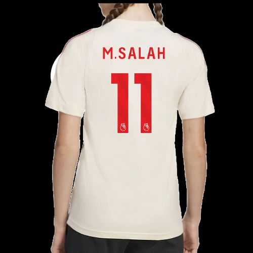 2025-2026 Liverpool Training Tee (White) - Kids (M.Salah 11)