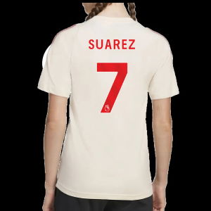 2025-2026 Liverpool Training Tee (White) - Kids (Suarez 7)