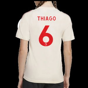 2025-2026 Liverpool Training Tee (White) - Kids (Thiago 6)