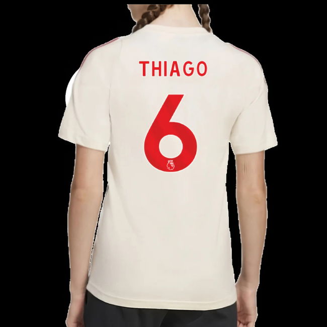 2025-2026 Liverpool Training Tee (White) - Kids (Thiago 6)