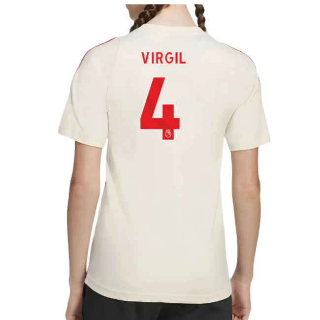 2025-2026 Liverpool Training Tee (White) - Kids (Virgil 4)