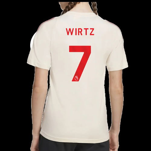 2025-2026 Liverpool Training Tee (White) - Kids (Wirtz 7)